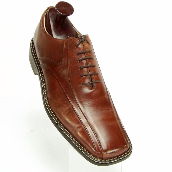 Stacy Adams Mens Brown Leather Dress 
